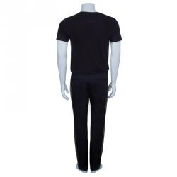 Pre Owned Dolce and Gabbana Navy Blue Athletic Pants M