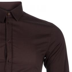 مملوكة مسبقًا قميص دولتشي أند غابانا بني للرجال S