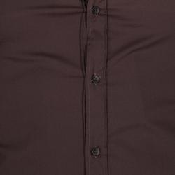 مملوكة مسبقًا قميص دولتشي أند غابانا بني للرجال S