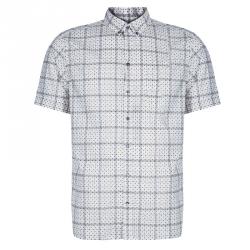 Pre Owned قميص رجالي دولتشي أند غابانا كم قصيرمنقط أبيض L