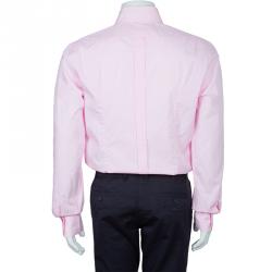 مملوكة مسبقًا Dolce and Gabbana Men's Pink Cotton Shirt L