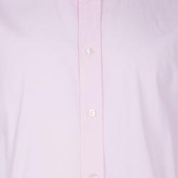 مملوكة مسبقًا Dolce and Gabbana Men's Pink Cotton Shirt L