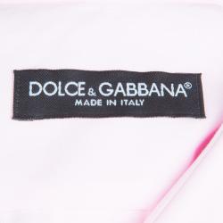 مملوكة مسبقًا Dolce and Gabbana Men's Pink Cotton Shirt L