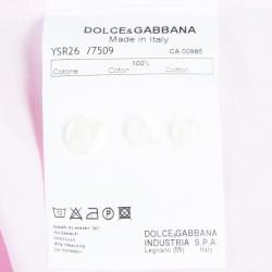 مملوكة مسبقًا Dolce and Gabbana Men's Pink Cotton Shirt L