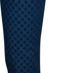 Pre Owned Dolce and Gabbana Mens Blue Polka Dot Jeans M