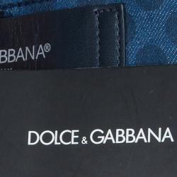 Pre Owned Dolce and Gabbana Mens Blue Polka Dot Jeans M