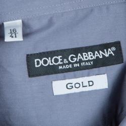 Pre Owned Dolce and Gabbana Men's Grey Johnny Depp Shirt L