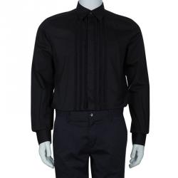 Pre Owned قميص دولتشي أند غابانا سيناترا أسود رجالي L