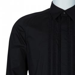 Pre Owned قميص دولتشي أند غابانا سيناترا أسود رجالي L