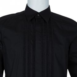 Pre Owned قميص دولتشي أند غابانا سيناترا أسود رجالي L