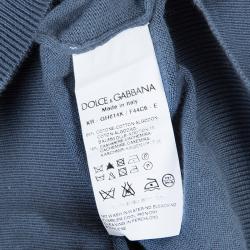 مملوكة مسبقًا Dolce and Gabbana Grey Crew Neck Sweater L