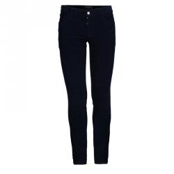 Pre Owned Dolce And Gabbana Navy Blue Corduroy Trousers S