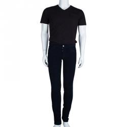 Pre Owned Dolce And Gabbana Navy Blue Corduroy Trousers S