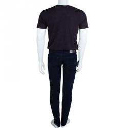 Pre Owned Dolce And Gabbana Navy Blue Corduroy Trousers S