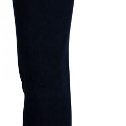 Pre Owned Dolce And Gabbana Navy Blue Corduroy Trousers S