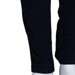 Pre Owned Dolce And Gabbana Navy Blue Corduroy Trousers S