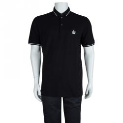 Pre Owned تي شيرت بولو دولتشي أند غابانا تريكو أسود M