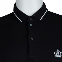 Pre Owned تي شيرت بولو دولتشي أند غابانا تريكو أسود M