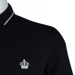 Pre Owned تي شيرت بولو دولتشي أند غابانا تريكو أسود M