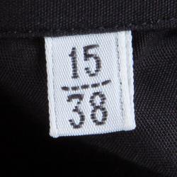 مملوكة مسبقًا قميص دولتشي أند غابانا بشعار ذهبي قطن أسود S