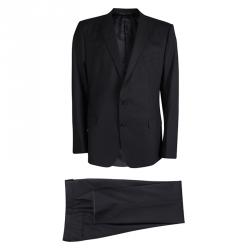 Pre Owned بذلة ثلاث قطع دولتشي أند غابانا مارتيني صوف رصاصي 4XL