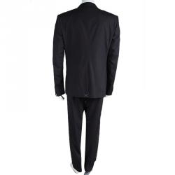 Pre Owned بذلة ثلاث قطع دولتشي أند غابانا مارتيني صوف رصاصي 4XL