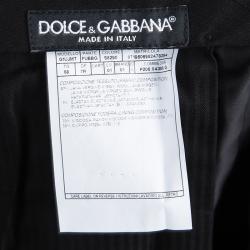 Pre Owned بذلة ثلاث قطع دولتشي أند غابانا مارتيني صوف رصاصي 4XL