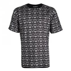 Pre Owned تي شيرت دولتشي أند غابانا بلاك بي أند كراون مطبوع رقبة مستديرة XL