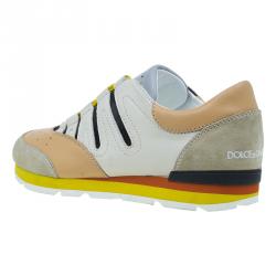 Pre Owned حذاء رياضي دولتشي أند غابانا باركور جلد ثلاثي اللون مقاس 42