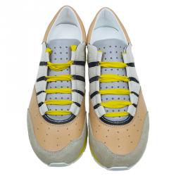 Pre Owned حذاء رياضي دولتشي أند غابانا باركور جلد ثلاثي اللون مقاس 42