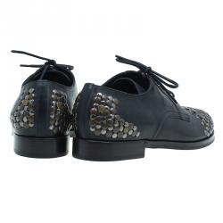 Pre Owned حذاء ديربي دولتشي اند غابانا سيراكوسا جلد أسود مقاس 43