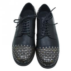 Pre Owned حذاء ديربي دولتشي اند غابانا سيراكوسا جلد أسود مقاس 43