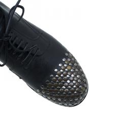 Pre Owned حذاء ديربي دولتشي اند غابانا سيراكوسا جلد أسود مقاس 43