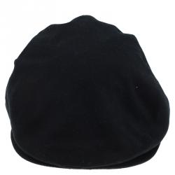 Pre Owned Dolce and Gabbana Black Cotton Flat Cap Size 58