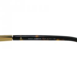 Pre Owned Dolce and Gabbana Gold 2047 Aviators 