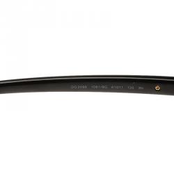 Pre Owned Dolce and Gabbana Black and Rose Gold Tone DG2099 Aviator Sunglasses