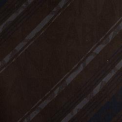 مملوكة مسبقًا Dolce and Gabbana Brown Striped Silk Tie