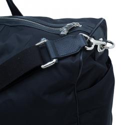 Pre Owned Dolce and Gabbana Black Nylon/Leather Profile Travel Bag