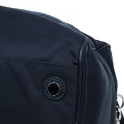 Pre Owned Dolce and Gabbana Black Nylon/Leather Profile Travel Bag