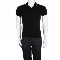 Pre Owned تي شيرت بولو دولتشي أند غابانا تريكو أسود XS