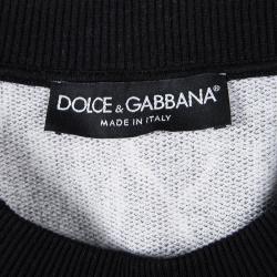 Pre Owned Dolce and Gabbana Black Bird Print Sweatshirt XXL