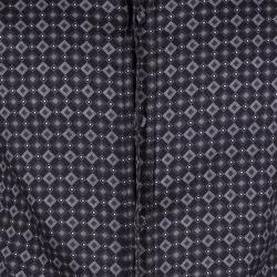 مملوكة مسبقًا Dolce and Gabbana Gold Black Cotton Diamond Patterned Button Front Shirt L