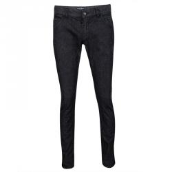 Pre Owned Dolce and Gabbana 14 Gold Black Faded Effect Denim Straight Fit  Jeans M