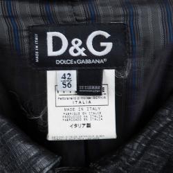 Pre Owned D&G Black Leather Jacket XS