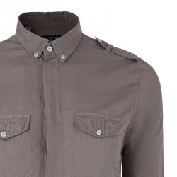 Pre Owned قميص رجالي دولتشي أند غابانا كاجوال كاكي S