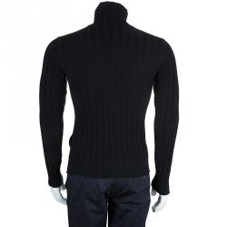 Pre Owned Dolce and Gabbana Men's Rib Knit Cardigan S