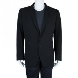 Pre Owned Dolce and Gabbana Men's Charcoal Pinstripe Blazer L