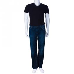 Pre Owned Dolce And Gabbana Men's Distressed Denim Jeans M