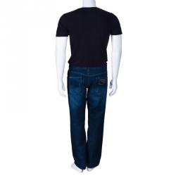 Pre Owned Dolce And Gabbana Men's Distressed Denim Jeans M