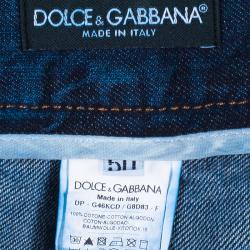 Pre Owned Dolce And Gabbana Men's Distressed Denim Jeans M